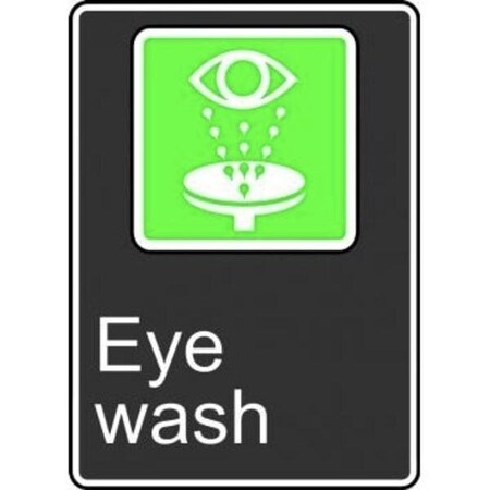 Accuform Eye Wash, Aluma-Lite, 14 in x 10 in MCSA943XL